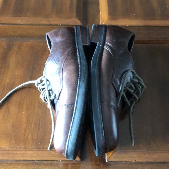Men’s size 8 1/2M brown leather Nunn Bush lace up dress shoes - Picture 5 of 10